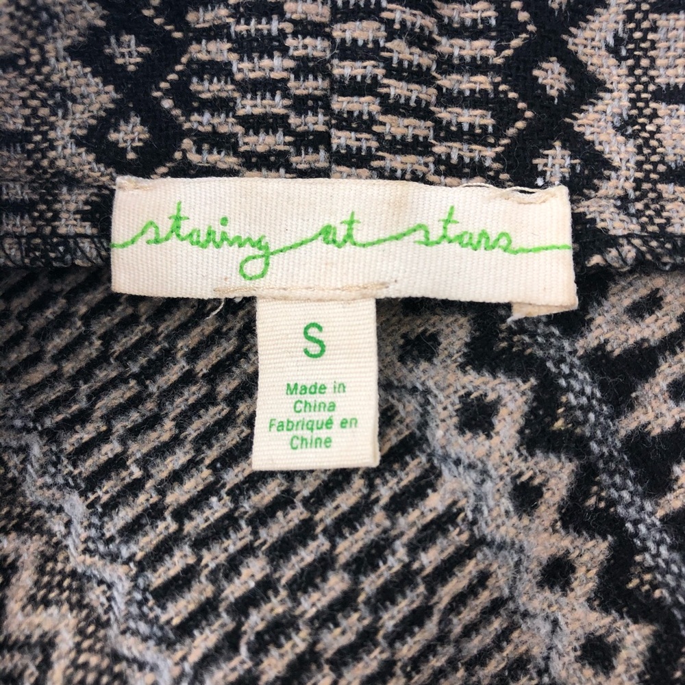 Staring at Stars Tan & Gray Vest, Size S - Picture 5 of 7